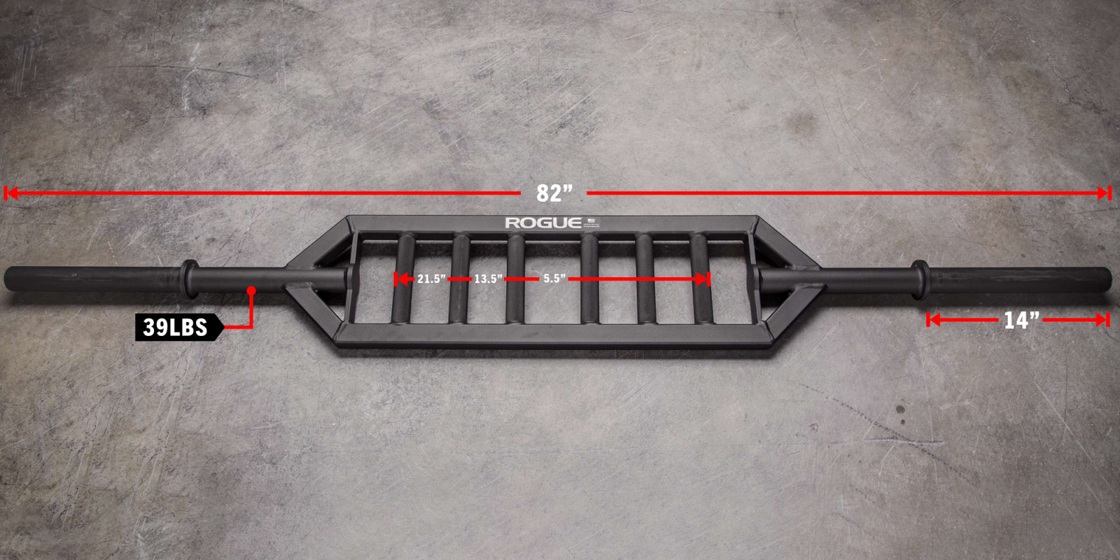 Rogue MG-1 Multi Grip Bar 2.0 - Neutral Grip Swiss Bar | Rogue Fitness